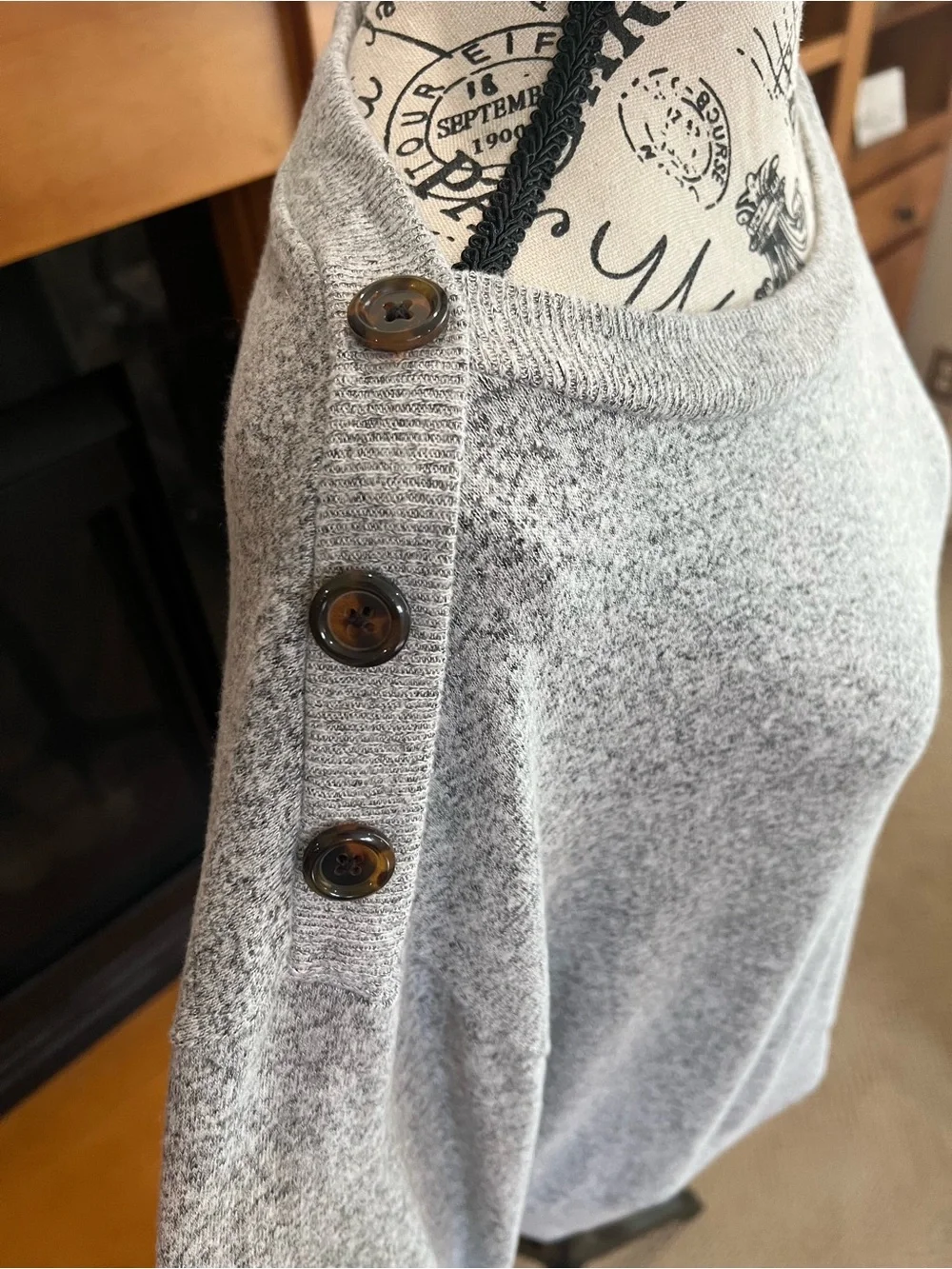 J.Crew Light Gray Boatneck Women’s Sweater
